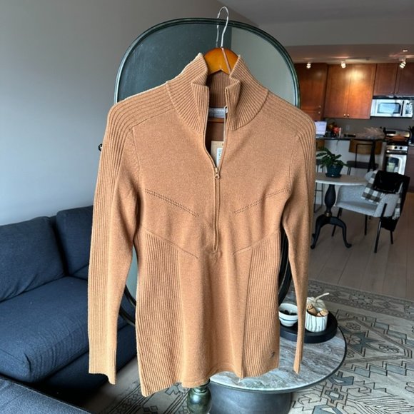 NWT Royal Robbins Ventour 1/2-zip Sweater in Walnut - Picture 1 of 4